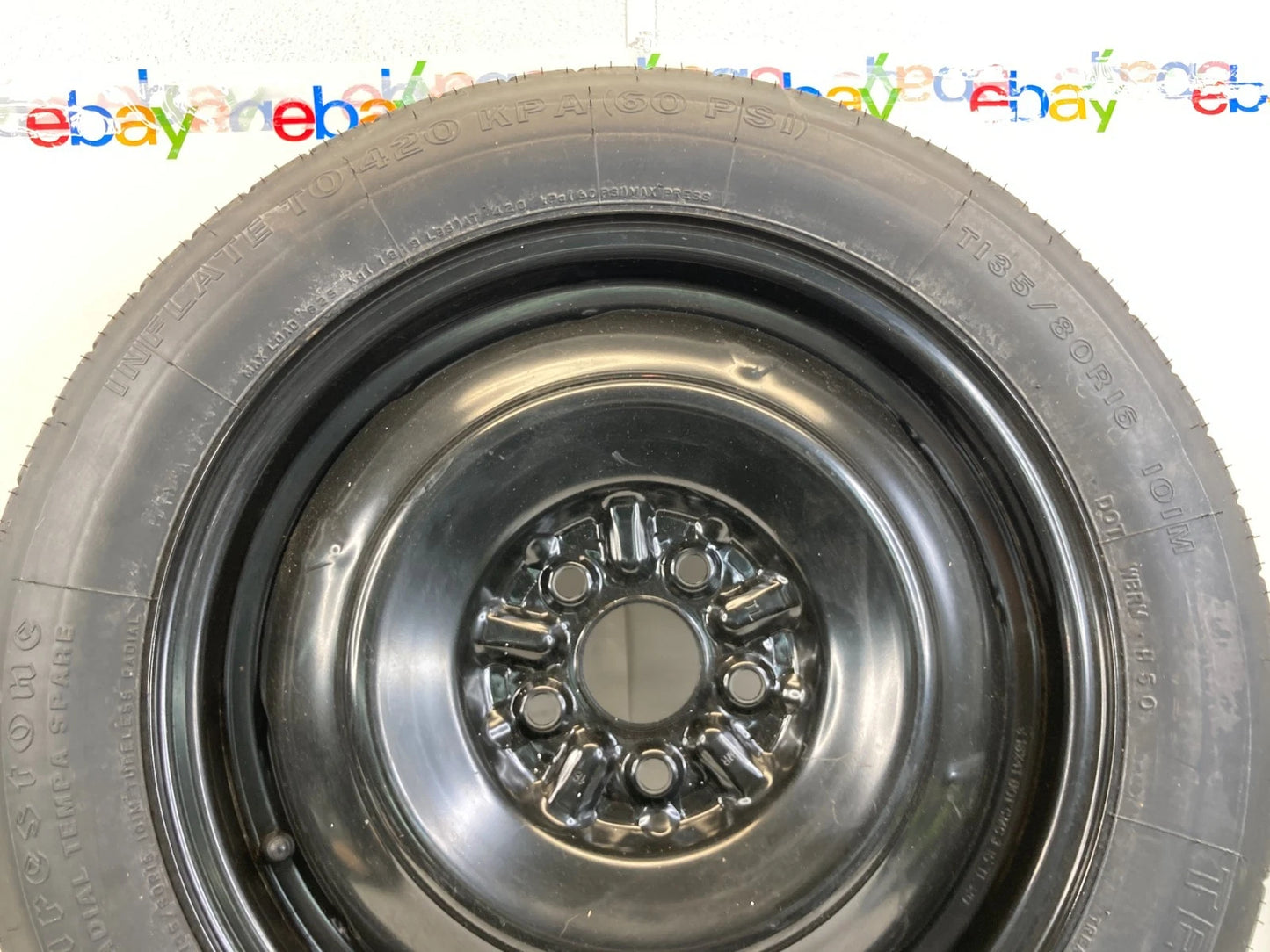 03-19 TOYOTA COROLLA EMERGENCY SPARE TIRE WHEEL COMPACT DONUT T135/80R16 101M