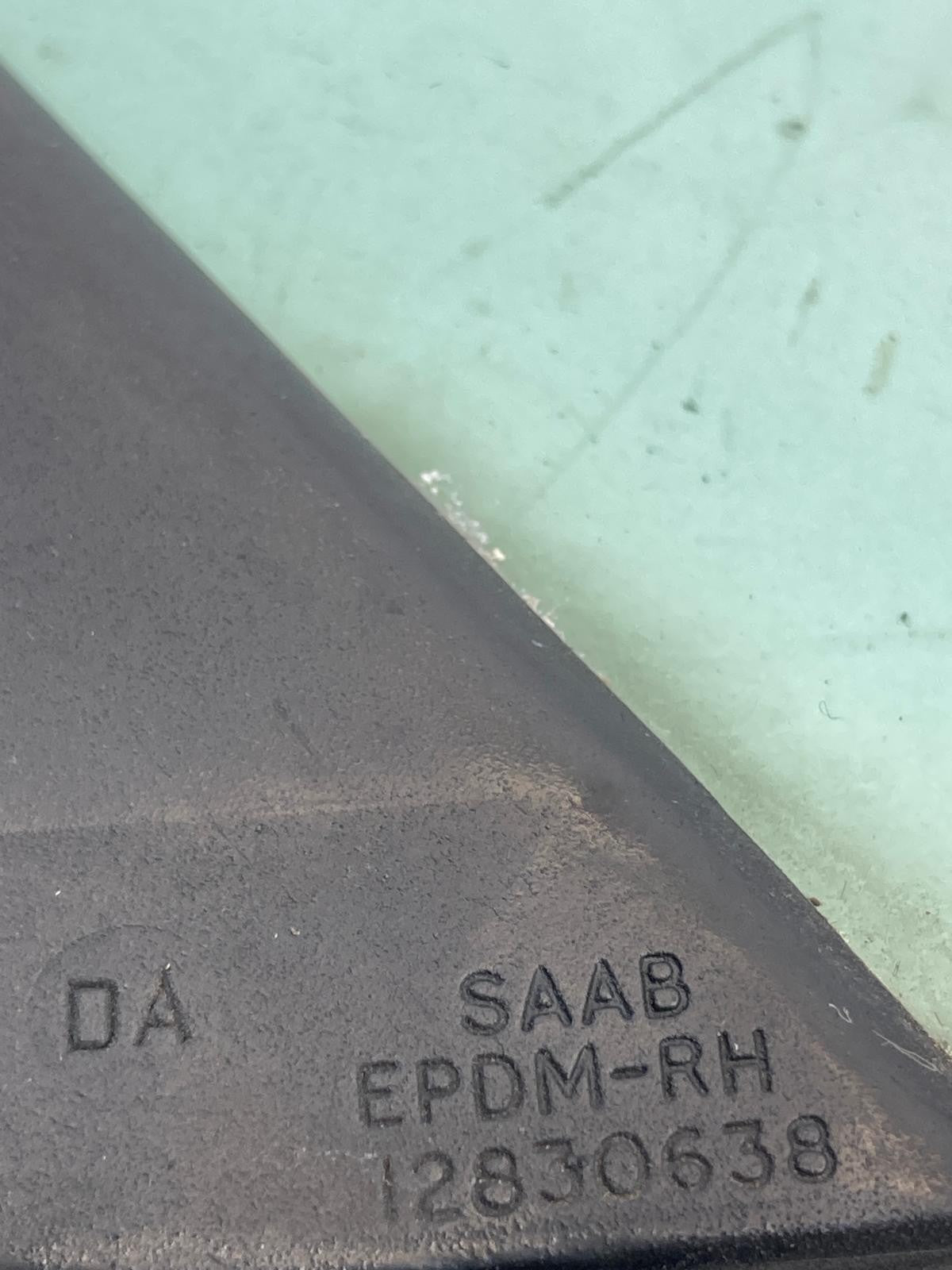 2004-2011 Saab 9-3 Convertible Rear Right Side Quarter Window Glass w/ Regulator