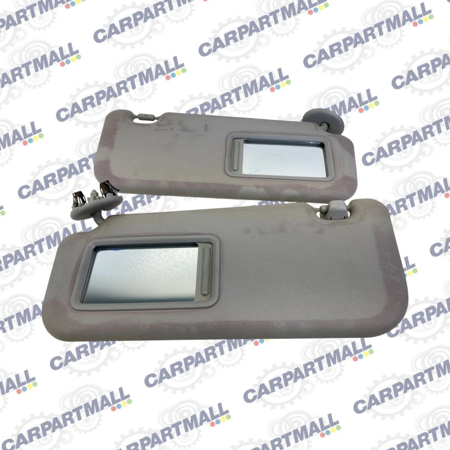 2008-2014 SCION XD SUN VISOR SET PAIR LEFT DRIVER RIGHT PASSENGER MIRROR OEM
