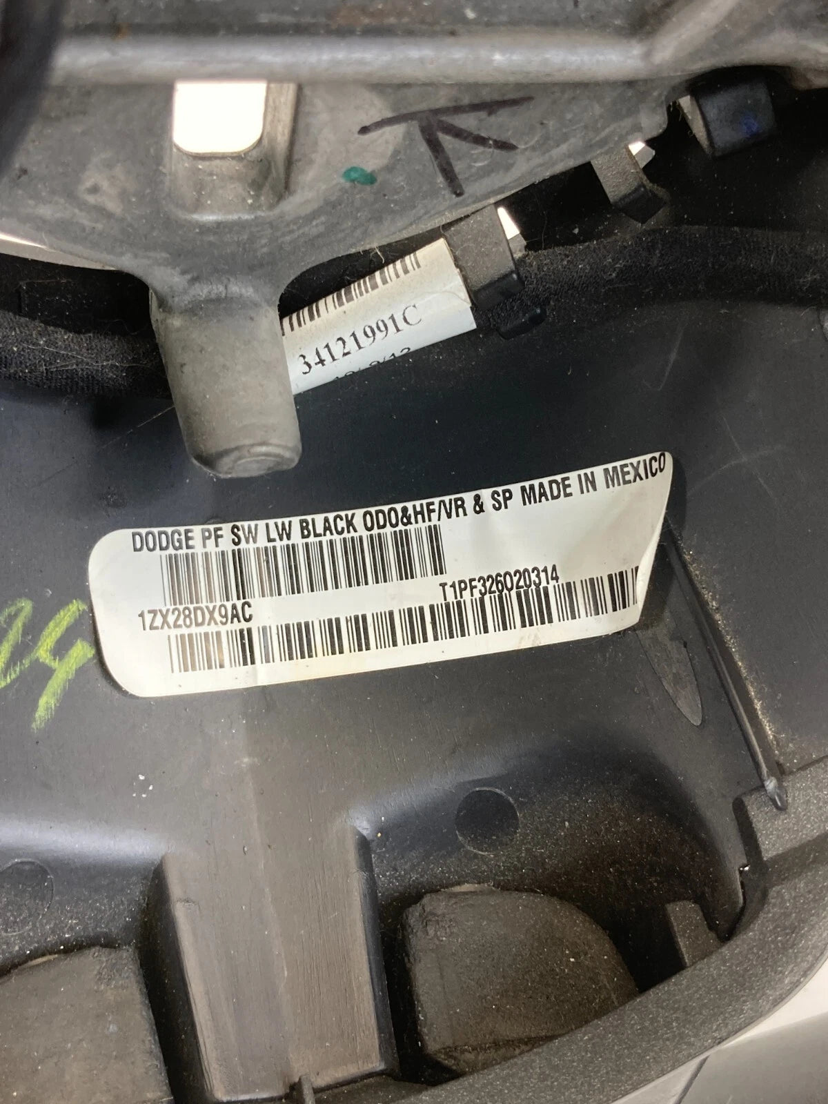 2013 2014 2015 2016 Dodge Dart Steering Wheel W/ Cruise Control 1ZX28DX9AC OEM