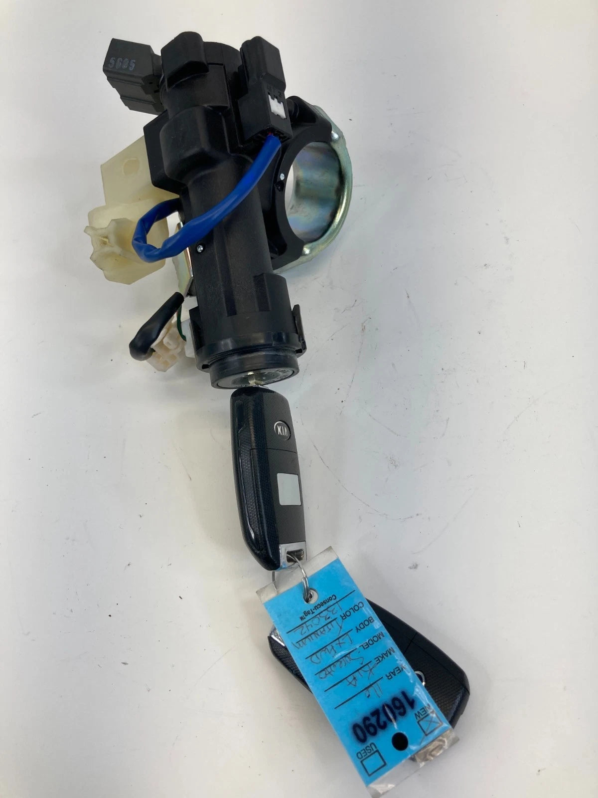 16-18 KIA SORENTO 2.4L A/T FWD IGNITION SWITCH LOCK CYLINDER ASSY W/ KEY SET OEM