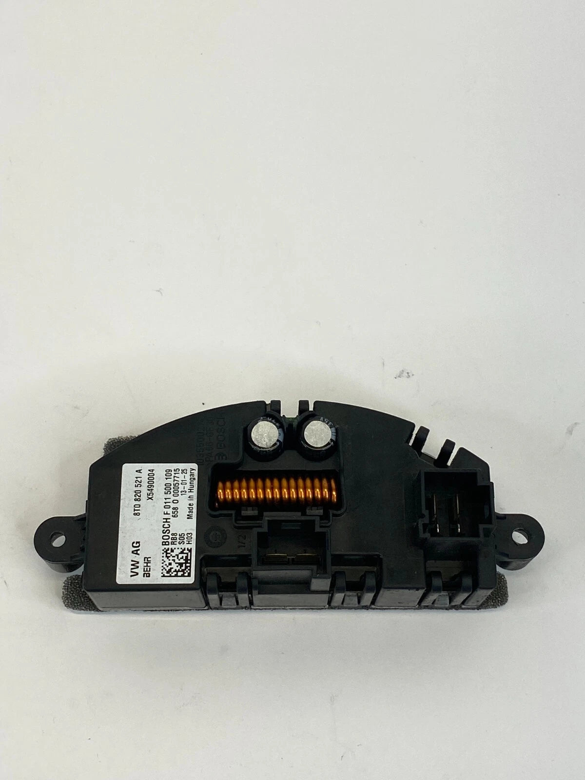2012-2016 AUDI A4 QUATTRO AC BLOWER MOTOR RESISTOR CONTROL MODULE 8T0-820-521-A