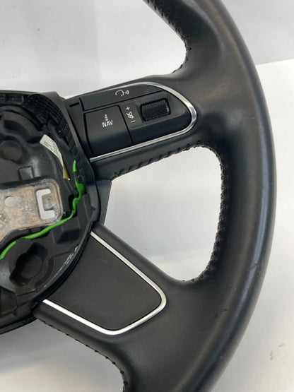 13-16 AUDI A4 A4 QUATTRO STEERING WHEEL W/ AUDIO SWITCH 4 SPOKE 4L0419091AC OEM
