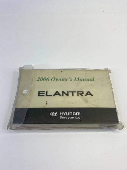 2006 06 HYUNDAI ELANTRA OWNERS MANUAL BOOK INFORMATION GUIDE W/ CASE OEM