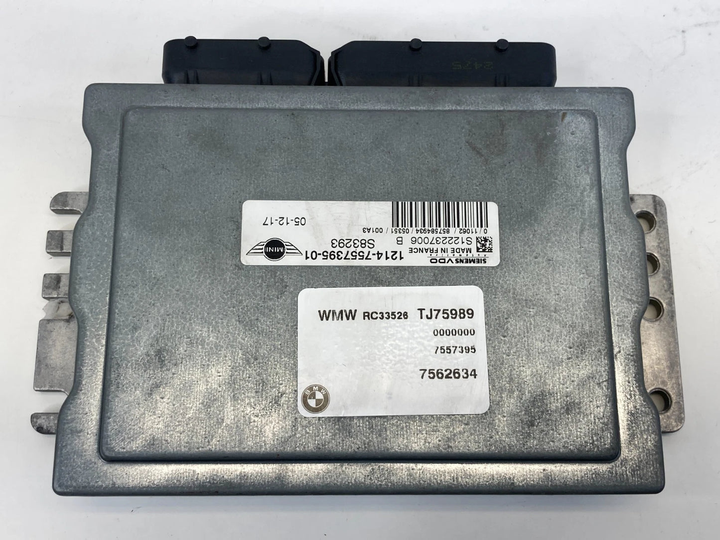 2005-2008 MINI COOPER 1.6L L4 ECU ECM ENGINE CONTROL MODULE UNIT 12-14-7-557-395