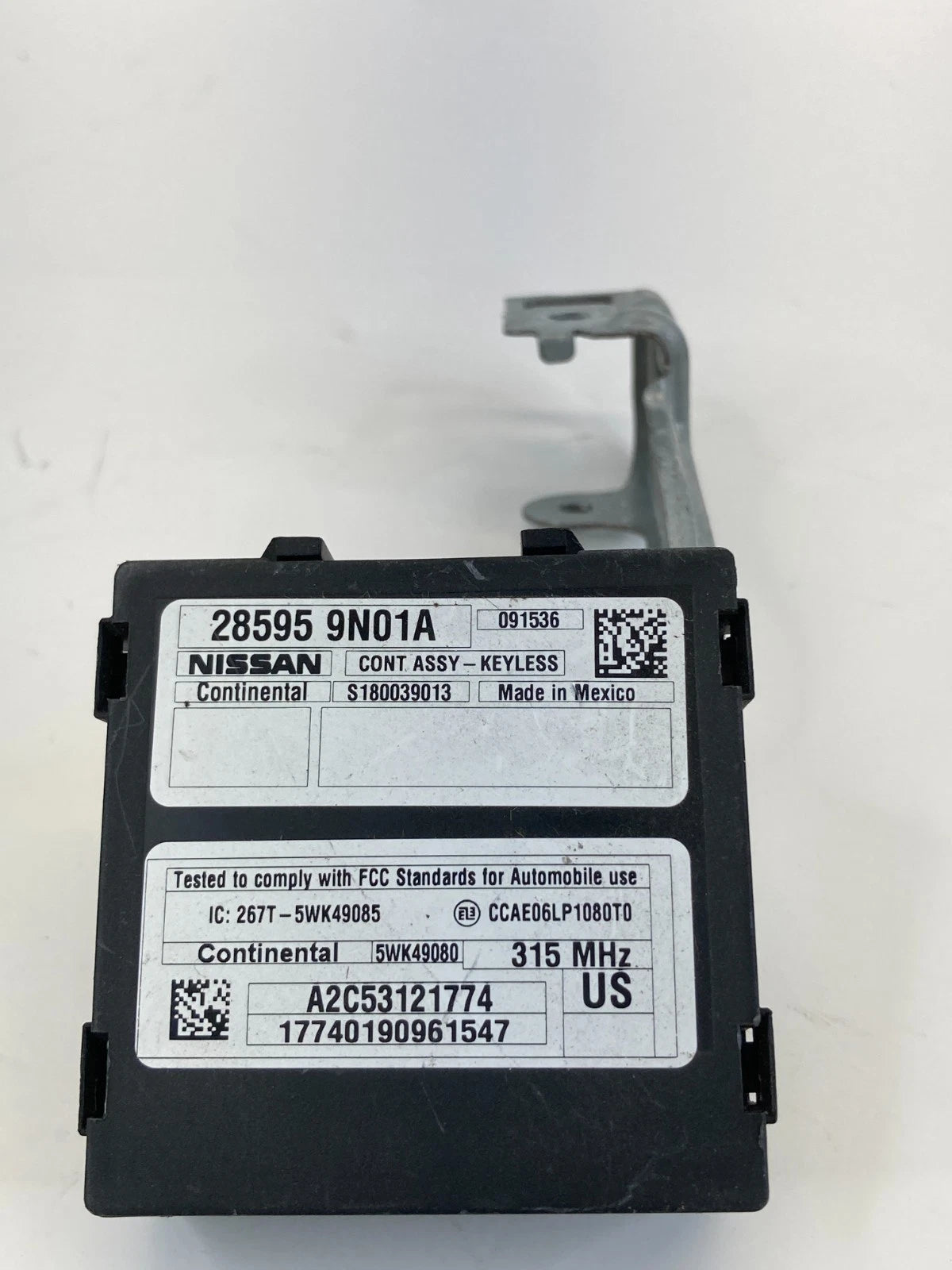 09-12 NISSAN ALTIMA INTERIOR DASH KEYLESS ENTRY CONTROL MODULE OEM 28595 9N01A