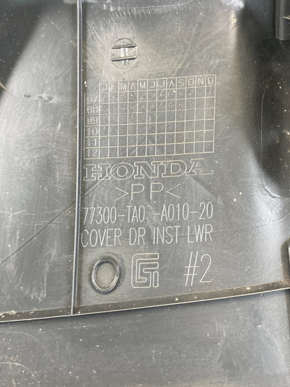 08 09 10 11 12 Honda Accord Left Side Lower Dash Knee Bolster Trim Panel OEM