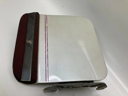 2000-2003 CADILLAC DEVILLE FUEL GAS DOOR TANK LID COVER 800J WHITE PEARL OEM