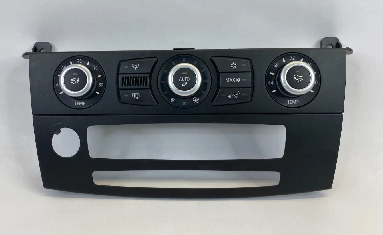 2008 BMW E60 535XI A/C TEMPERATURE CLIMATE CONTROL SWITCH W/ BEZEL 64119161610