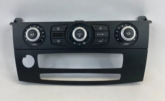 2008 BMW E60 535XI A/C TEMPERATURE CLIMATE CONTROL SWITCH W/ BEZEL 64119161610