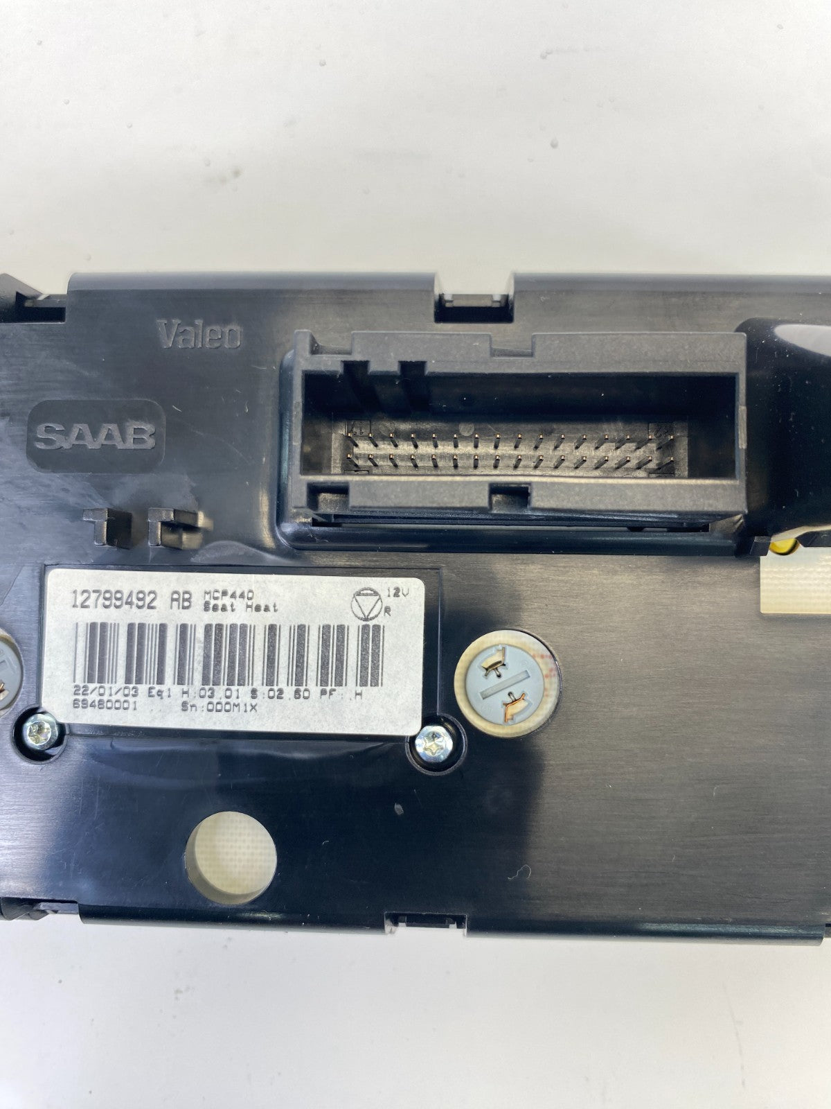 2003-2006 Saab 9-3 HVA/C Heater Climate Control Switch w/ Hazard Switch 12799492