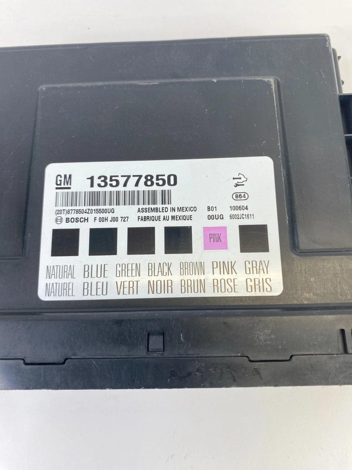 2010 CHEVROLET EQUINOX GMC TERRAIN 2.4L BODY CONTROL MODULE BCM BCU 13577850 OEM