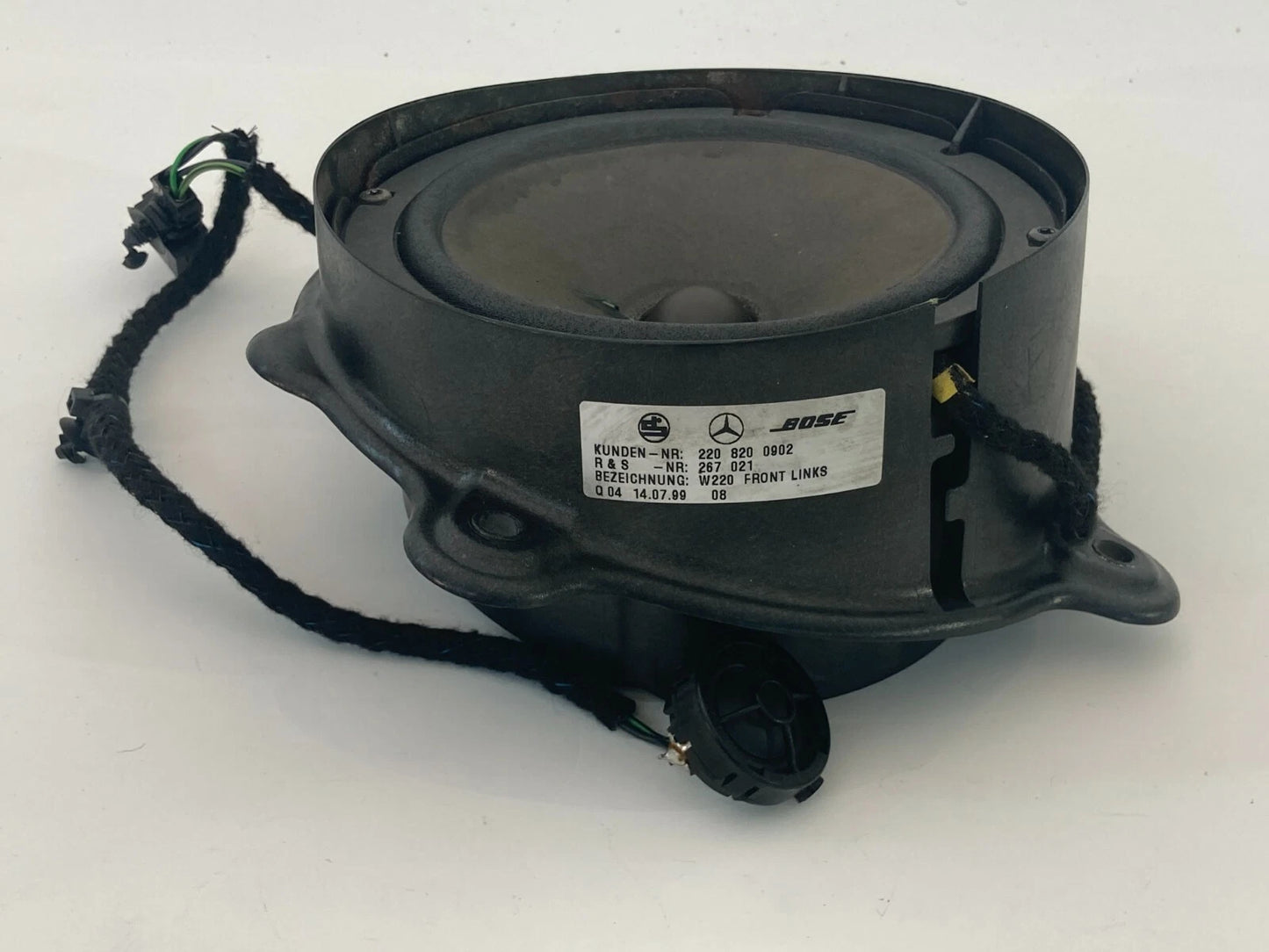 2000-2006 MERCEDES-BENZ S 500 FRONT LEFT DOOR SOUND SYSTEM AUDIO SPEAKER OEM