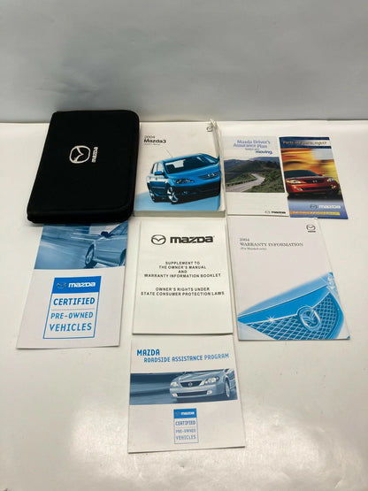 2004 MAZDA 3 MAZDA3 OWNER'S MANUAL GUIDE HANDBOOK WARRANTIES SET W / CASE OEM
