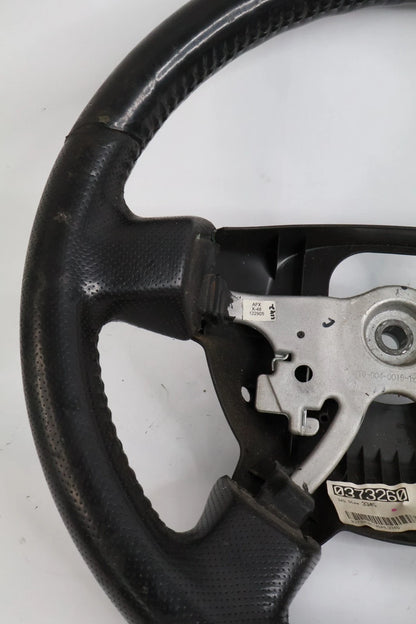 2006-2010 HUMMER H3 BLACK LEATHER STEERING WHEEL W/O CRUISE CONTROL ASSEMBLY OEM