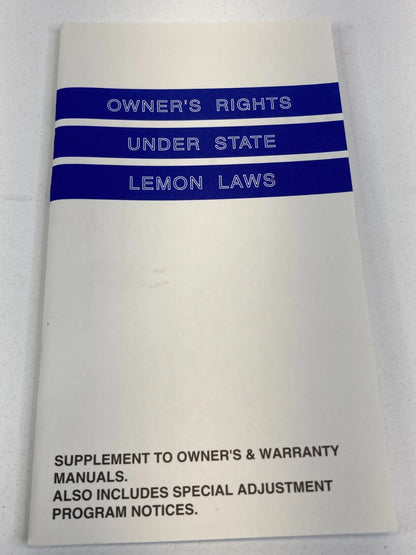 2003 CHRYSLER TOWN & COUNTRY OWNER'S MANUAL GUIDE WARRANTY INFORMATION W/ CASE