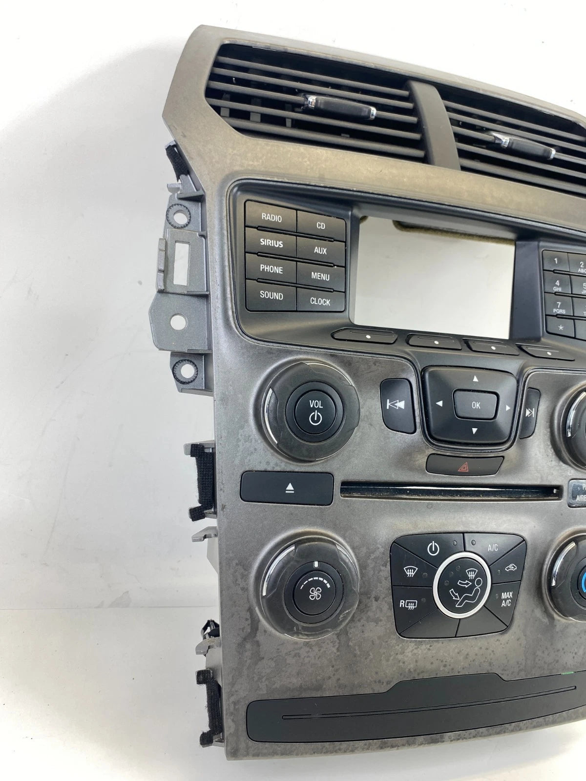 13-15 FORD EXPLORER RADIO DASH BEZEL CLIMATE CONTROL PANEL W/ VENT DB5T18A802DB