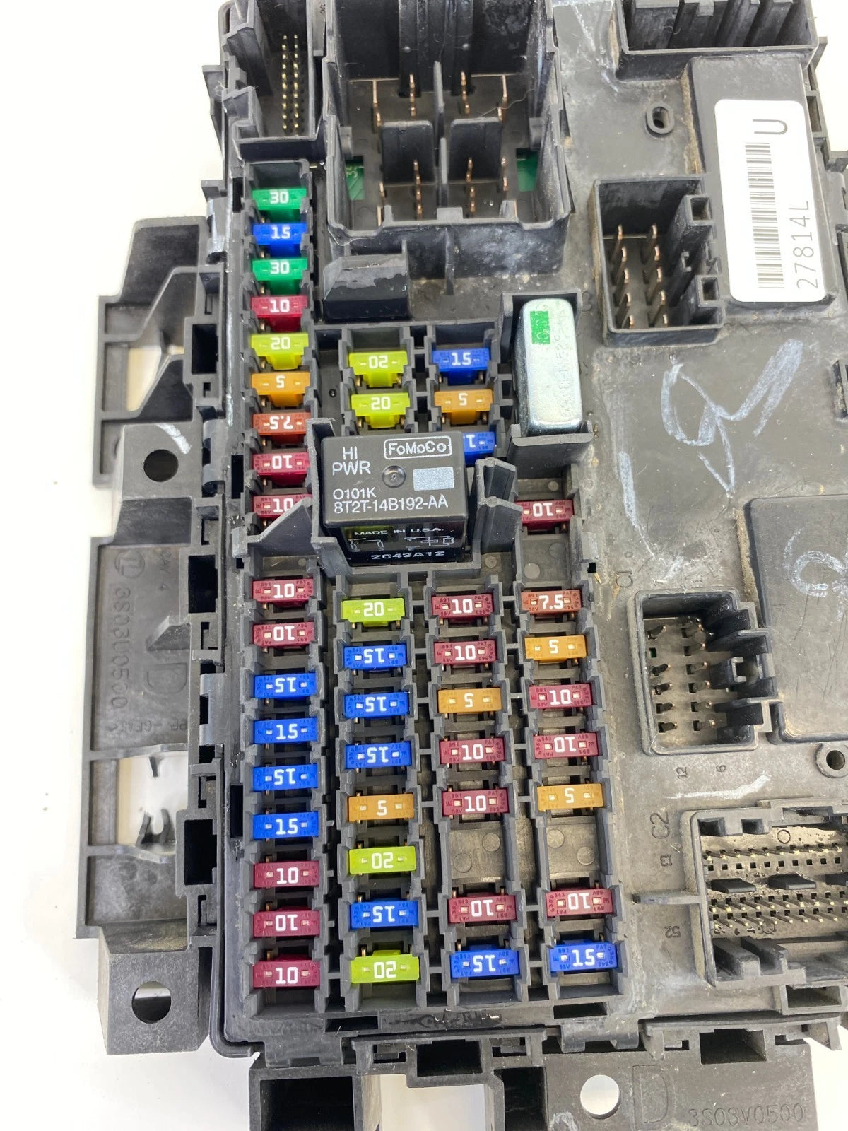 11-15 FORD EXPLORER 13-15 POLICE UTILITY 3.7L CABIN FUSE BOX BCM DC3T-14B476-DB