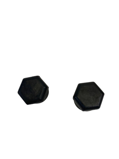2004-2012 MITSUBISHI GALANT FRONT HOOD BUMPER RUBBER DAMPER ADJUST PAIR SET OEM