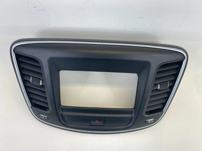 2015-2017 CHRYSLER 200 DASH RADIO BEZEL TRIM AIR VENTS HAZARD SWITCH 68160143AA