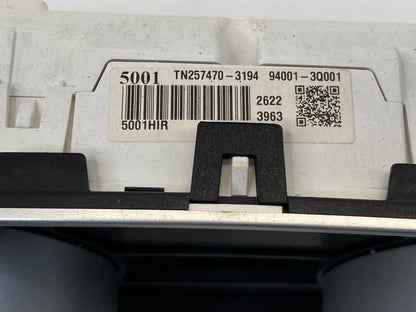 12-14 HYUNDAI SONATA 2.0L INSTRUMENT CLUSTER SPEEDOMETER UNK MILES 940013Q00 OEM