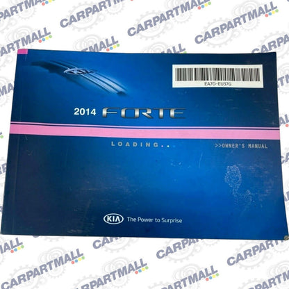 2014 14 Kia Forte LX Sedan Owners Manual Information Guide Book OEM