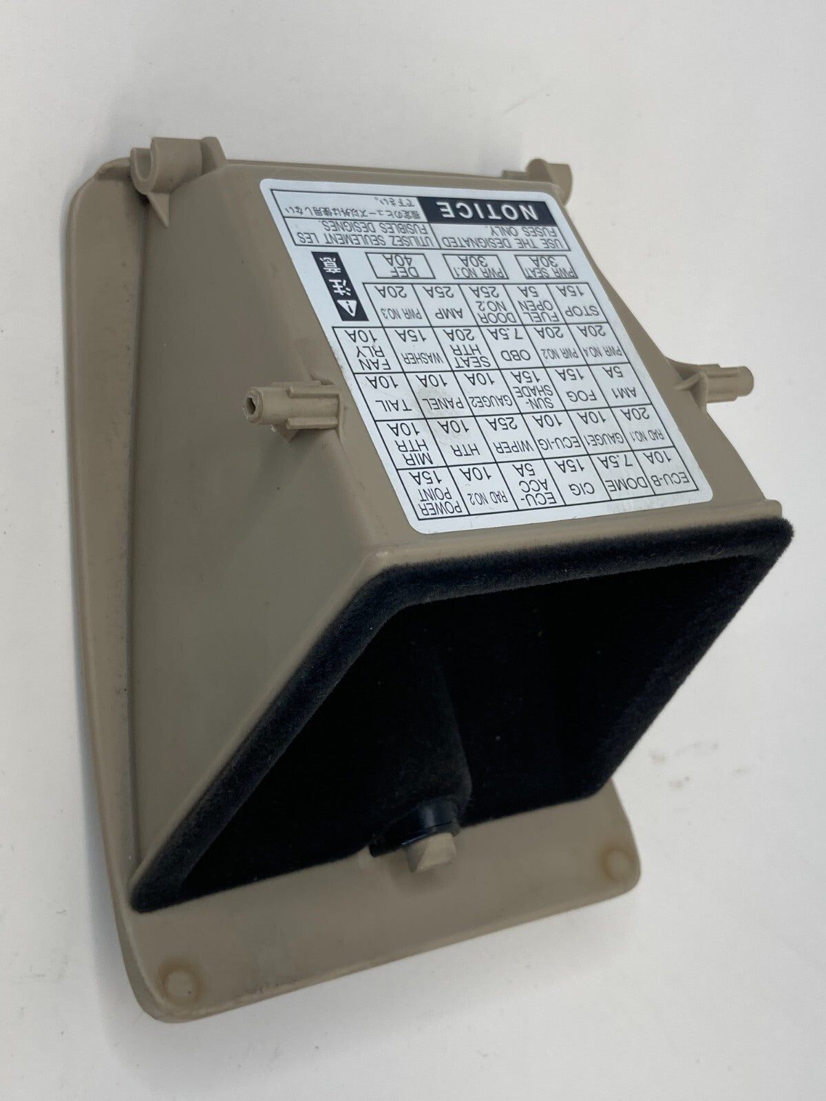 2002 2003 Lexus ES300 04-06 ES330 Dash Coin Pocket Storage Fusebox Cap Access