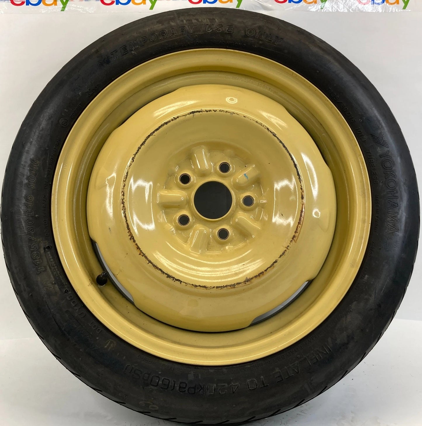 2004-2015 TOYOTA PRIUS EMERGENCY SPARE TIRE WHEEL COMPACT DONUT T135/80D16 101M