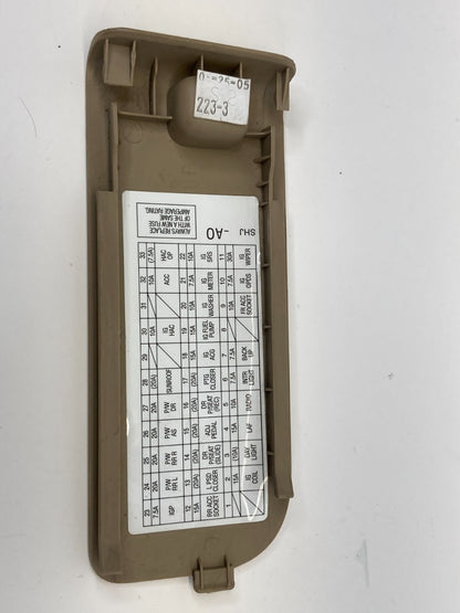 2005-2010 Honda Odyssey Front Left Dash Fuse Box Door Lid Trim Cover Panel OEM