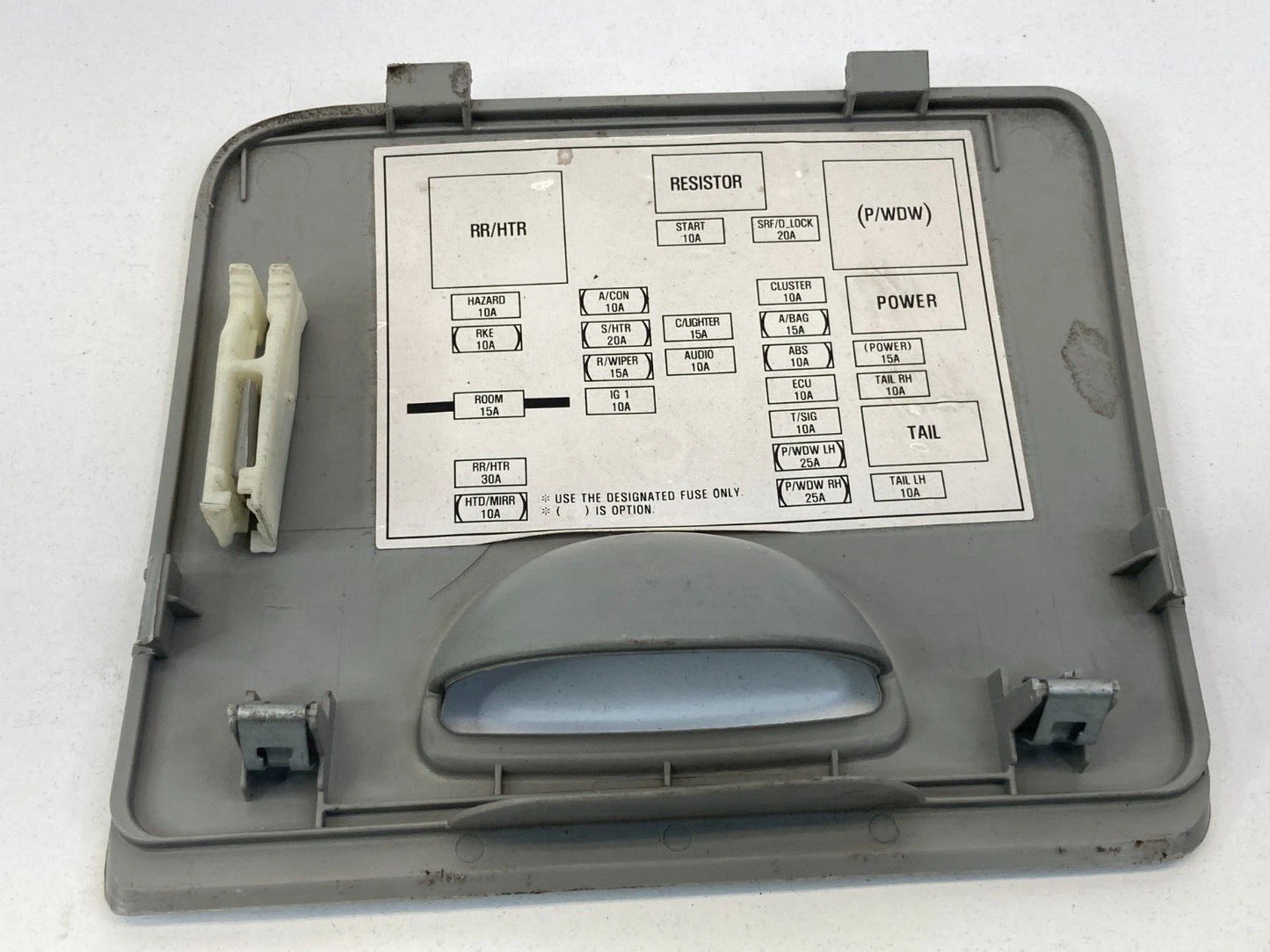 2004-2009 KIA SPECTRA DASH FUSEBOX FUSE BOX COVER LID TRIM BEZEL OEM