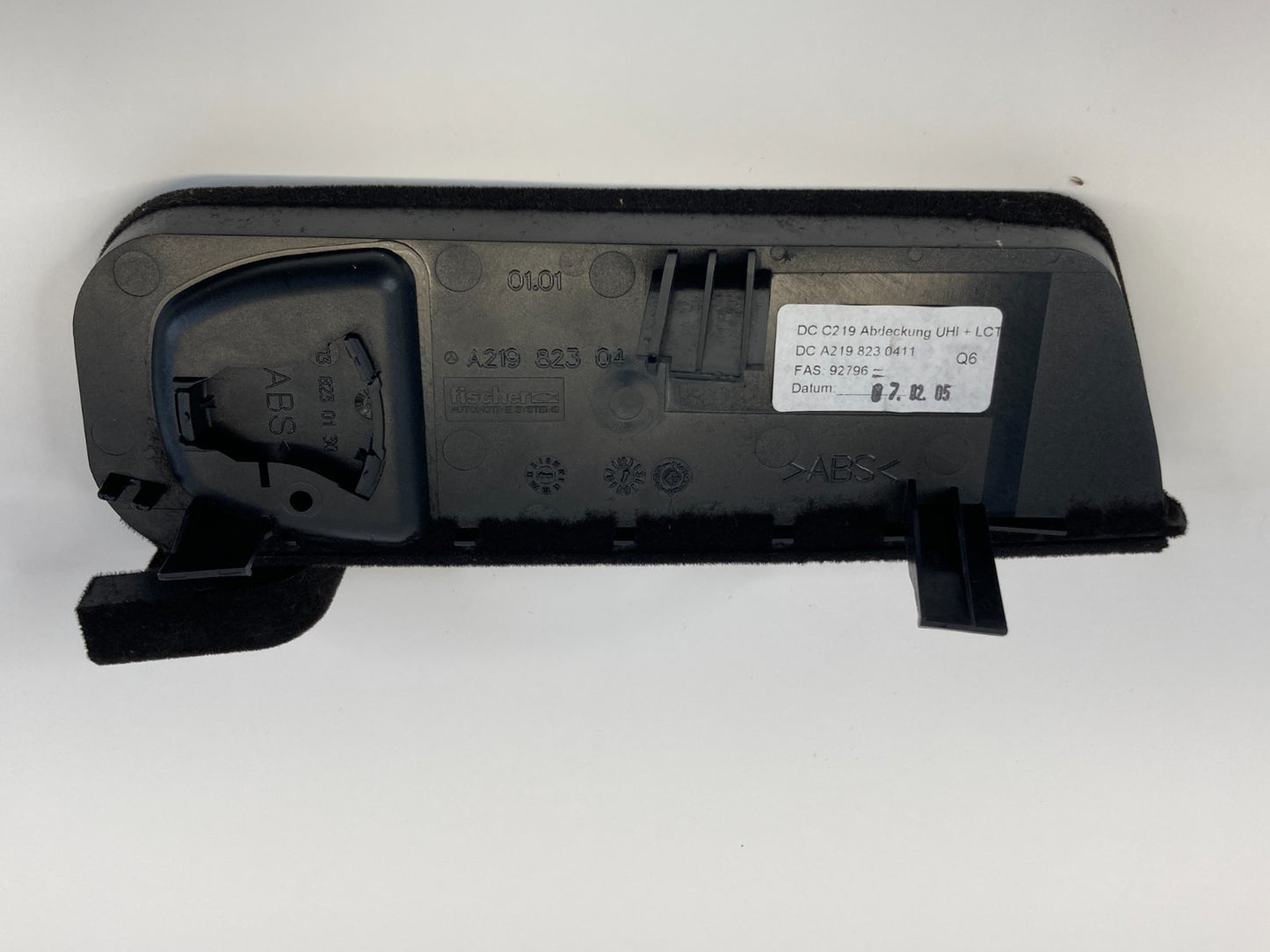 2006 Mercedes Benz CLS500 Center Console Insert Voice Control Cover A2198230411