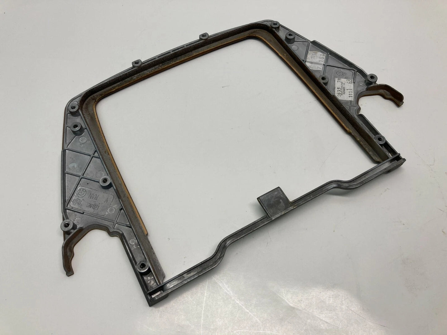 02 03 04 05 BMW E65 E66 745I 745LI CENTER CONSOLE TRIM BEZEL WOODGRAIN OEM