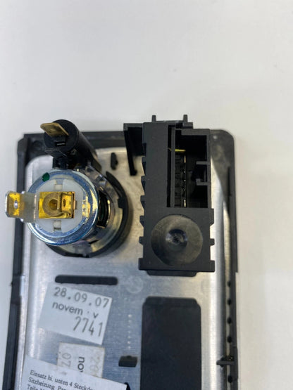 08-09 BMW 550I SEDAN REAR CONSOLE SEAT HEATER SWITCH & POWER OUTLET 695114405