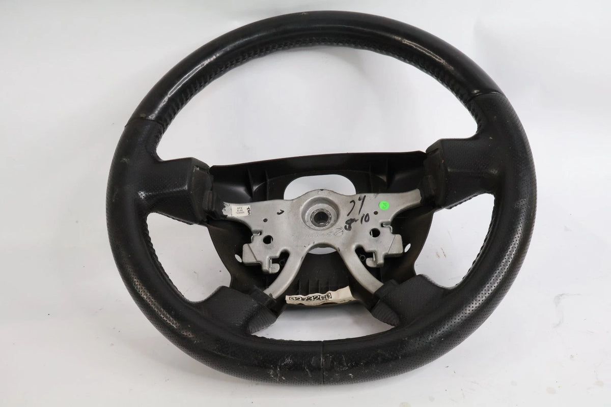 2006-2010 HUMMER H3 BLACK LEATHER STEERING WHEEL W/O CRUISE CONTROL ASSEMBLY OEM