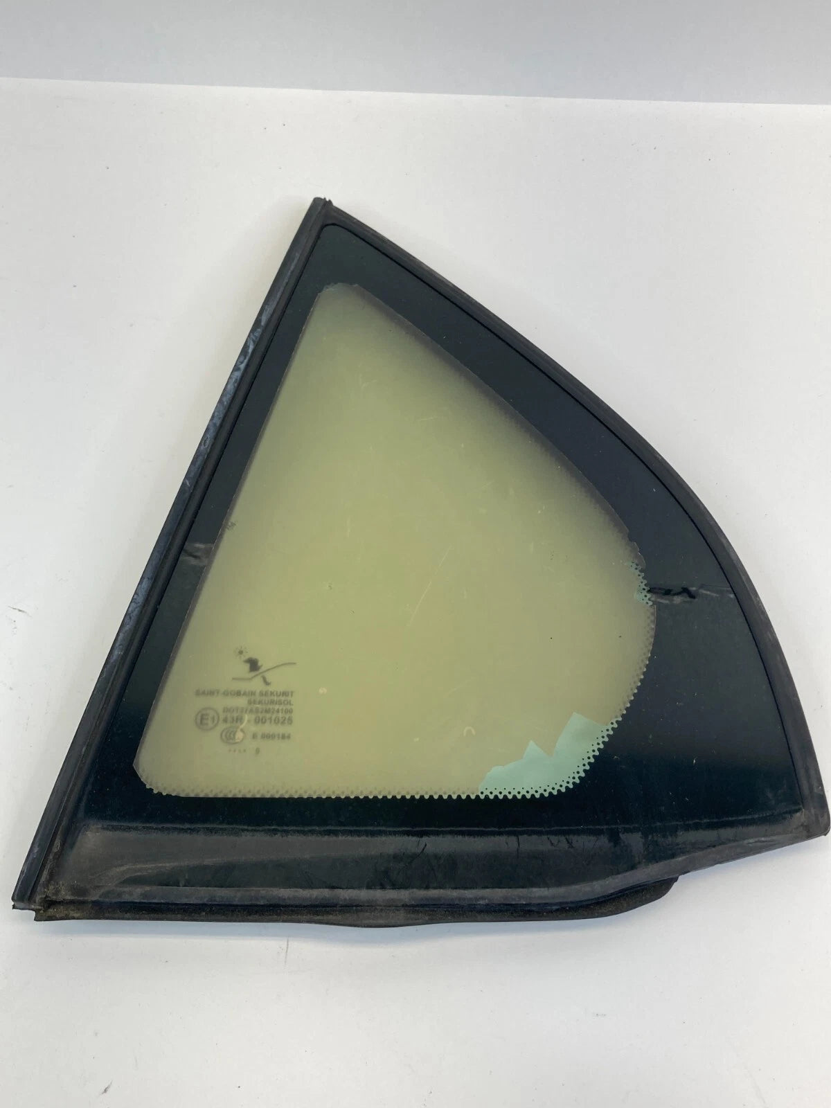 2003-2011 SAAB 9-3 SEDAN REAR LEFT SIDE DOOR VENT WINDOW GLASS 12804489 OEM