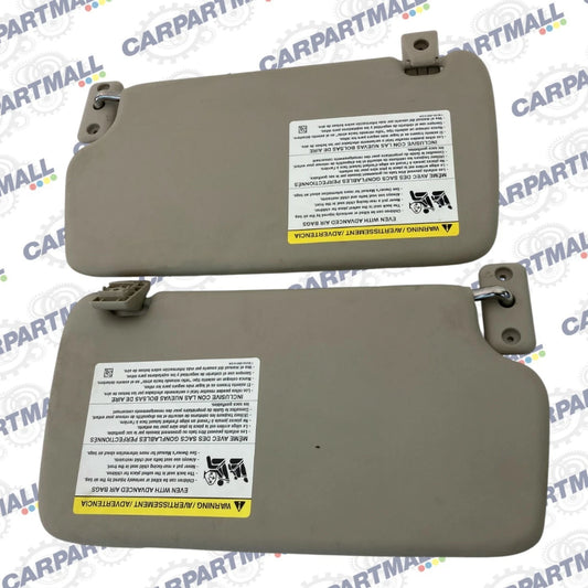 11-19 FORD FIESTA FRONT LEFT RIGHT SUN VISOR PAIR SET ASSEMBLY WITH CLIPS OEM