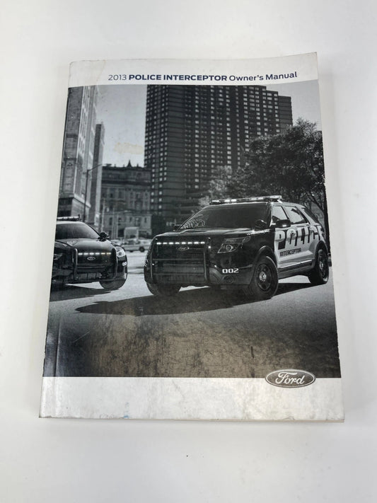 2013 FORD POLICE EXPLORER INTERCEPTOR OWNERS MANUAL WARRANTY GUIDE BOOK SET OEM