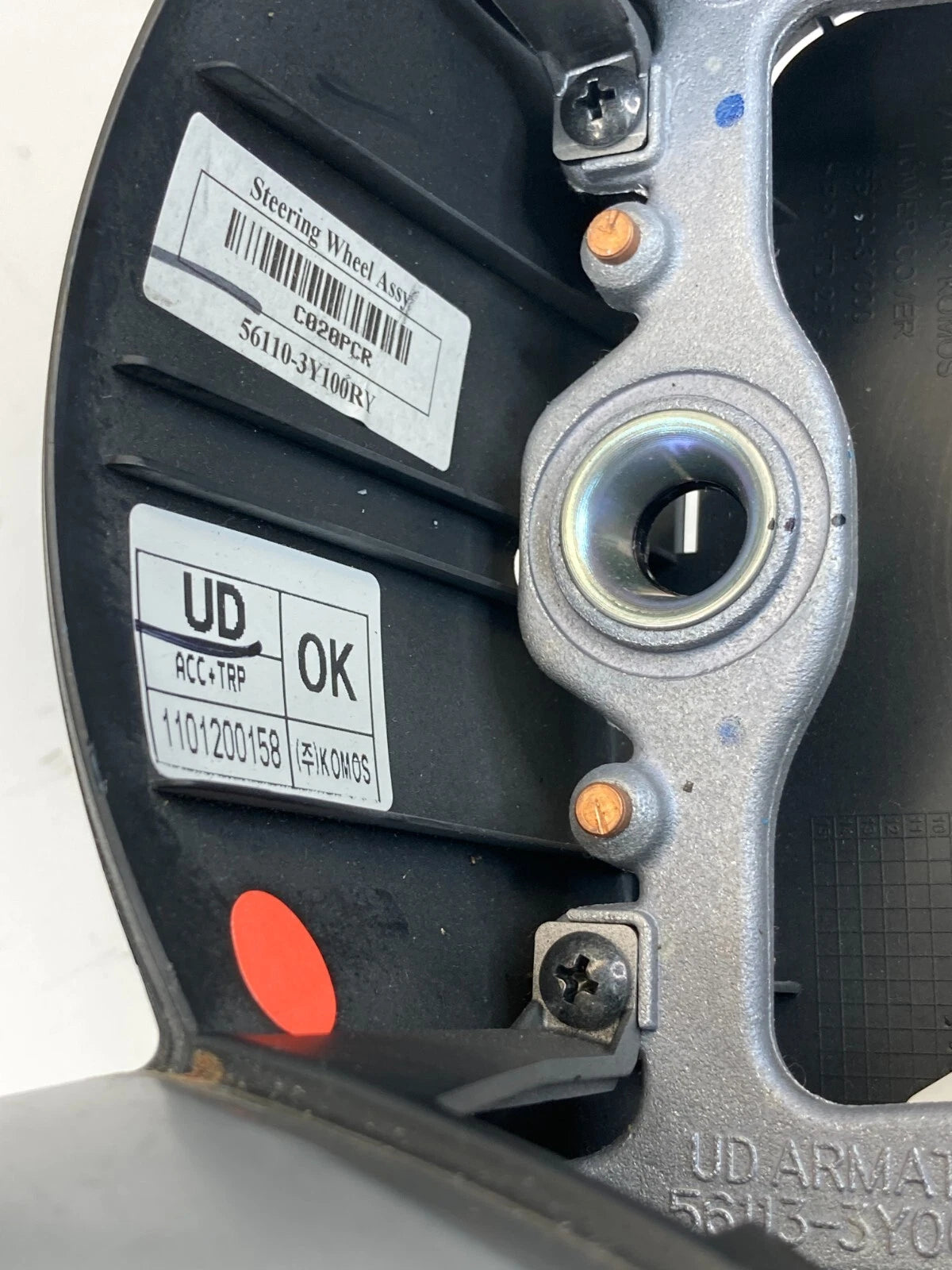 2011-2016 HYUNDAI ELANTRA STEERING WHEEL W/ CRUISE CONTROL ASSY 56110-3Y100R OEM