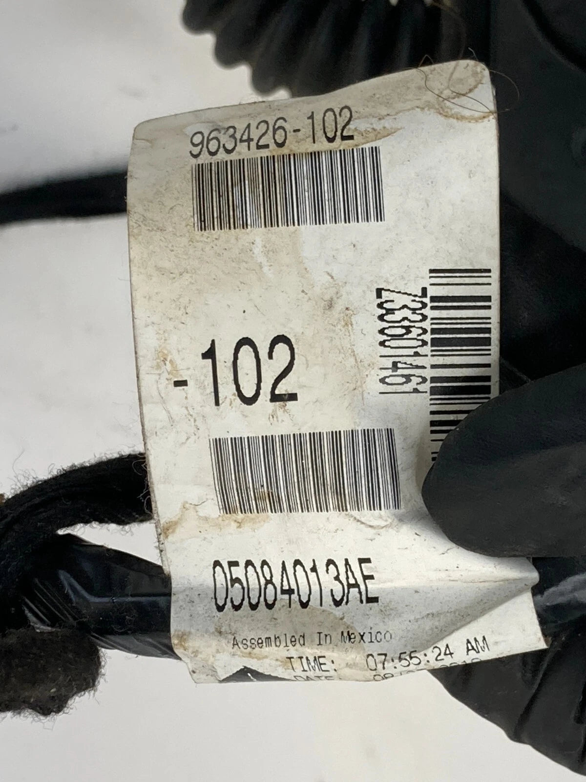 2009 2010 DODGE JOURNEY REAR LEFT BACK DOOR WIRE WIRING HARNESS 05084013AE OEM