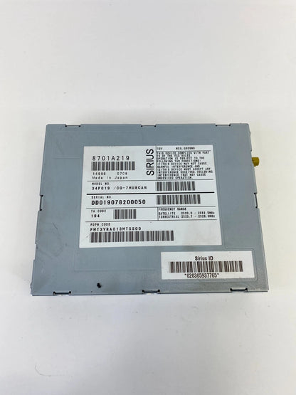 2008-2015 MITSUBISHI LANCER SATELLITE RADIO CONTROL MODULE SIRIUS 8701A219 OEM