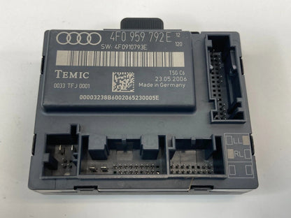 06-08 AUDI A6 QUATTRO FRONT RIGHT PASSENGER SIDE DOOR CONTROL MODULE 4F0959792E