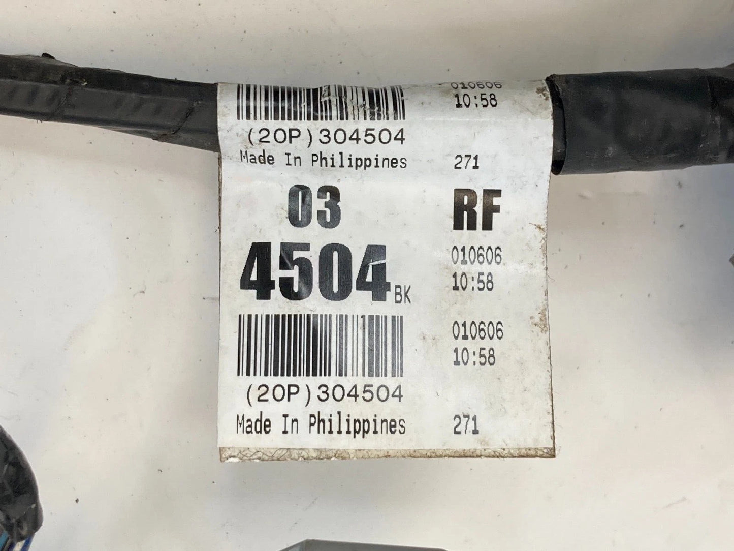 2006 06 BUICK LUCERNE FRONT RIGHT PASSENGER SIDE DOOR WIRE WIRING HARNESS OEM