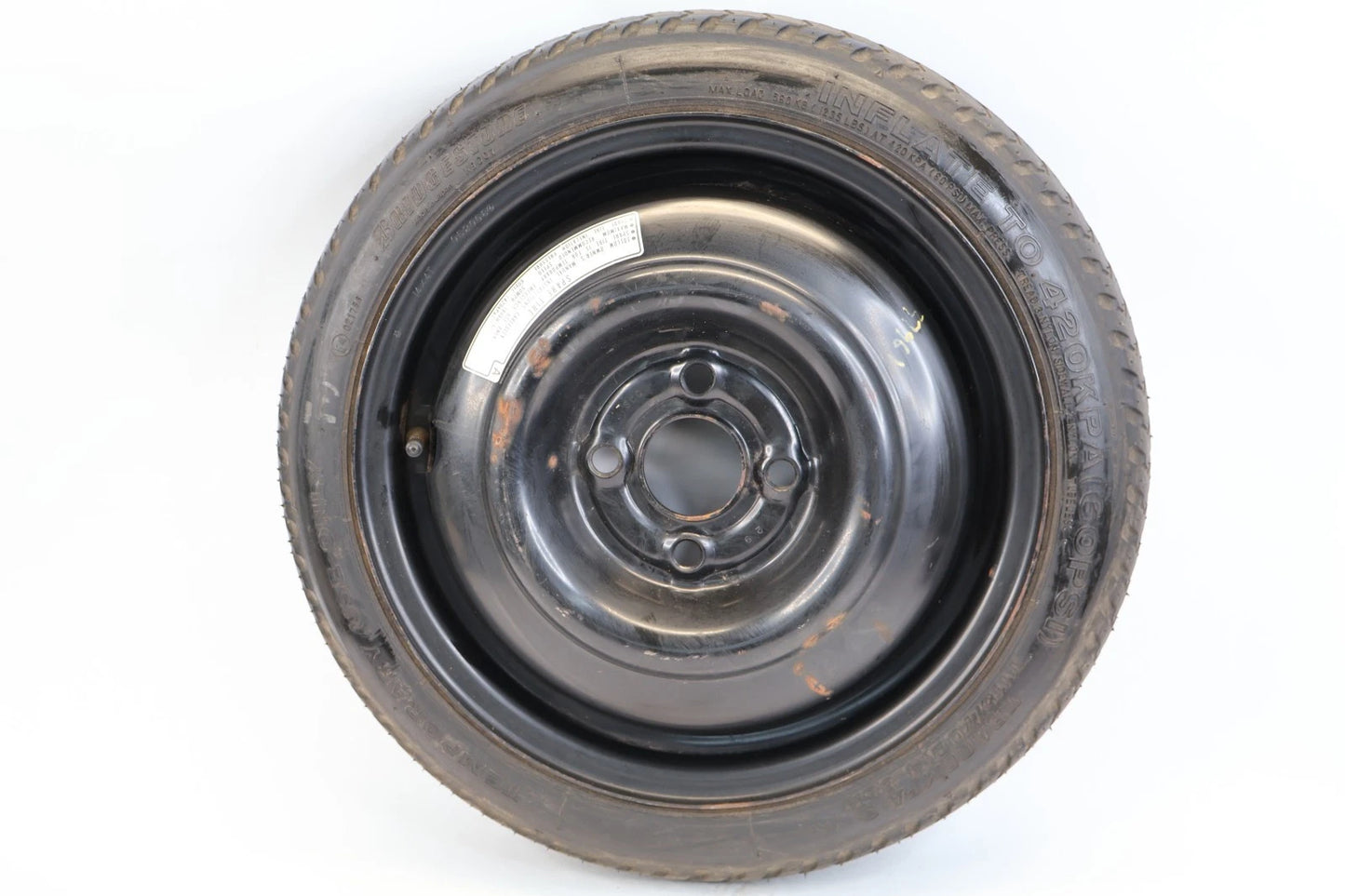 2007 2008 HONDA FIT SPARE TIRE COMPACT DONUT WHEEL RIM T115/70D14 88M OEM