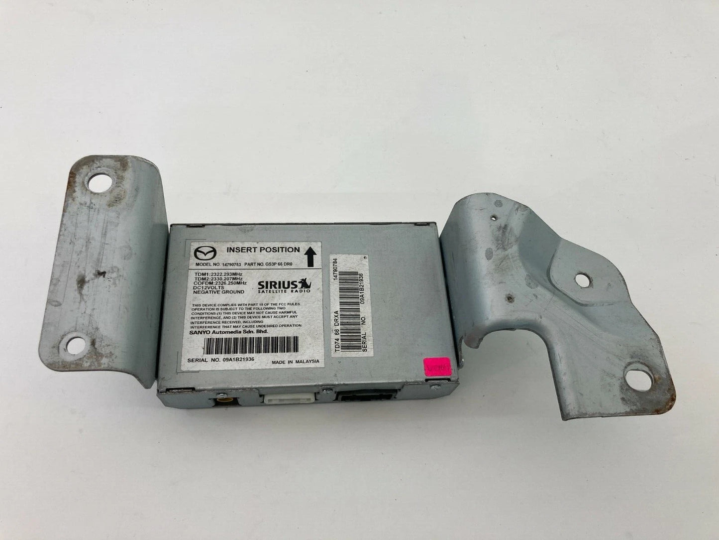 2007-2014 MAZDA CX-9 SATELLITE RADIO RECEIVER CONTROL MODULE SIRIUS 14790753 OEM