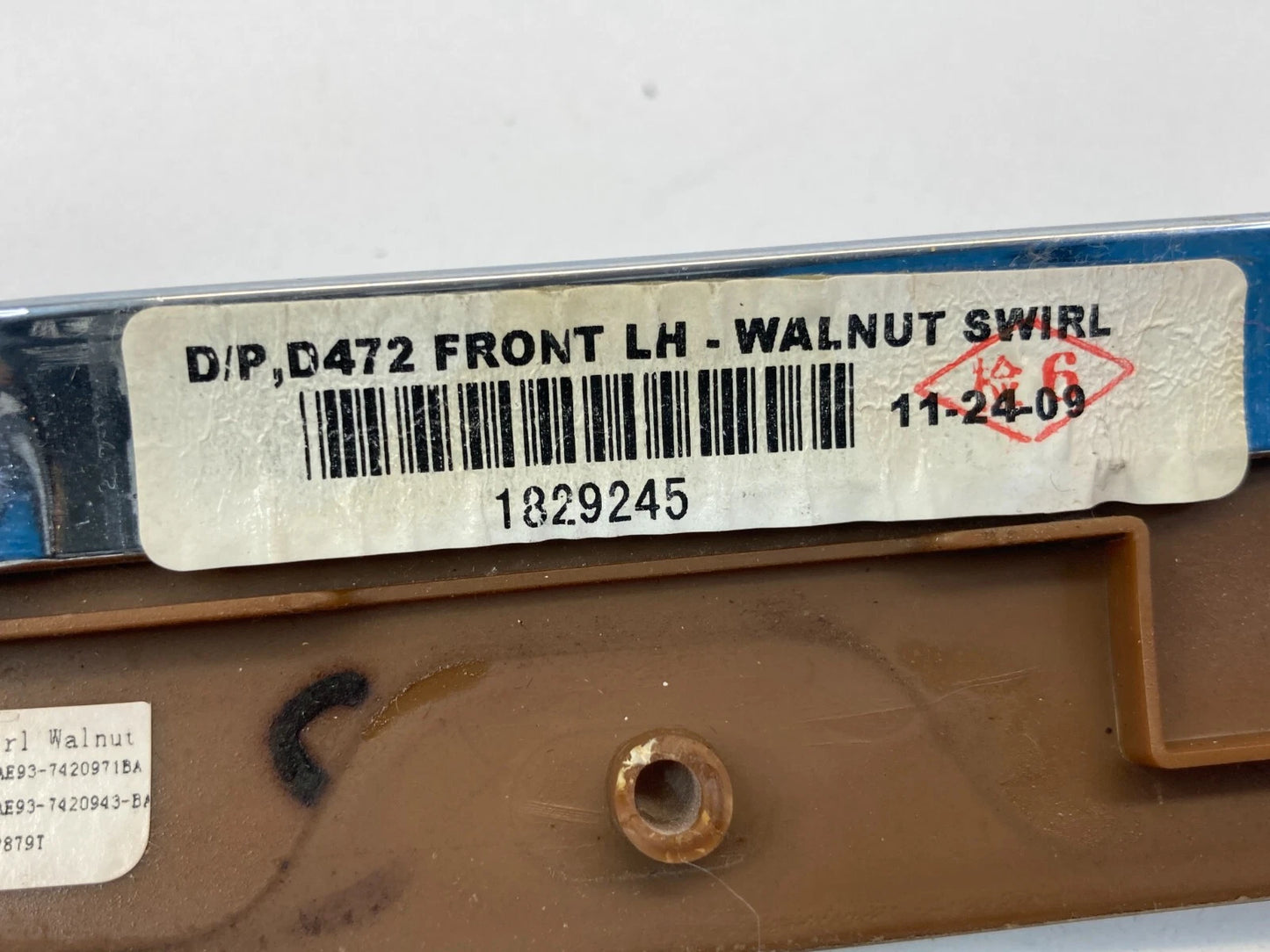 10-12 LINCOLN MKT FRONT LEFT DRIVER INNER DOOR TRIM PANEL MOLDING AE937420971