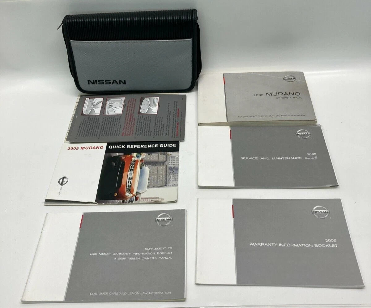 2005 05 NISSAN MURANO FACTORY OWNERS MANUAL GUIDE HANDBOOK SET W/ CASE OEM