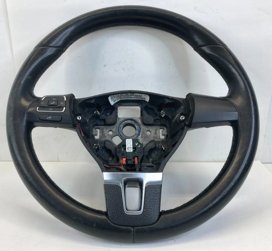 2012-2014 VOLKSWAGEN JETTA LEFT SIDE DRIVER STEERING WHEEL 5C0-419-091-AM-USZ