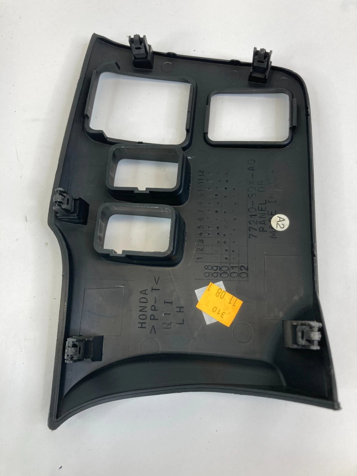 1999-2004 HONDA ODYSSEY LEFT DRIVER DASH MIRROR BEZEL TRIM PANEL 77210-S0X-A0