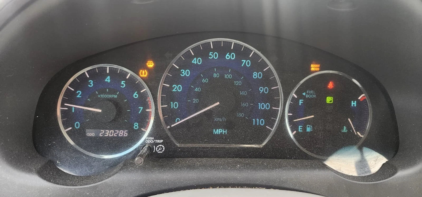 2008-2010 TOYOTA SIENNA DASH INSTRUMENT CLUSTER SPEEDOMETER GAUGES 230.286 MILES