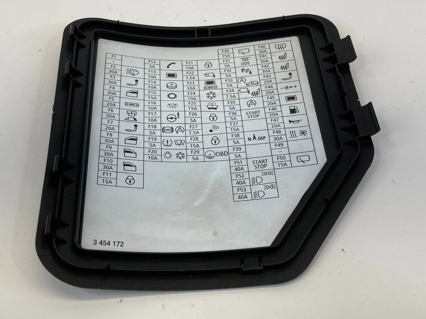 2007-2015 MINI COOPER INTERIOR DASH FUSE BOX ACCESS COVER TRIM PANEL 3454172 OEM